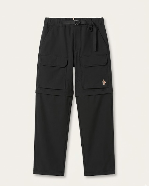 Moncler - Black Belted Technical Cargo Trousers