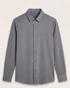 Bottega Veneta - Technical Knit Button-Up Shirt - Grey