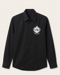 Balmain - Black Laurence Aeternam Crest Embroidered Long Sleeve Shirt