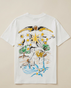 Givenchy - Men's White Classical Myth Back-Graphic T-Shirt