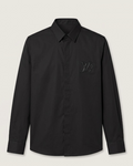 Louis Vuitton - Black Long-Sleeve Shirt w/ Textured Logo