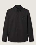 Louis Vuitton - Black Long-Sleeve Shirt w/ Textured Logo