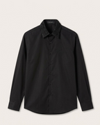 Versace - Men's Black Collar Button-Down Shirt