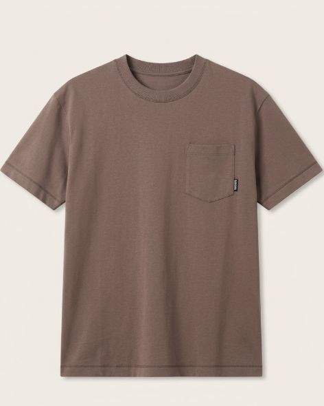 Zegna - Premium Fine Cotton Pocket T-Shirt, Brown