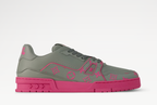 Louis Vuitton - Pink and Grey Trainer Sneaker