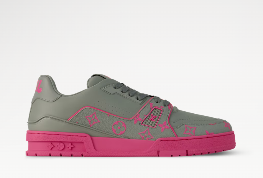 Louis Vuitton - Pink and Grey Trainer Sneaker