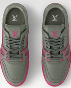 Louis Vuitton - Pink and Grey Trainer Sneaker