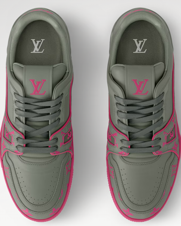 Louis Vuitton - Pink and Grey Trainer Sneaker