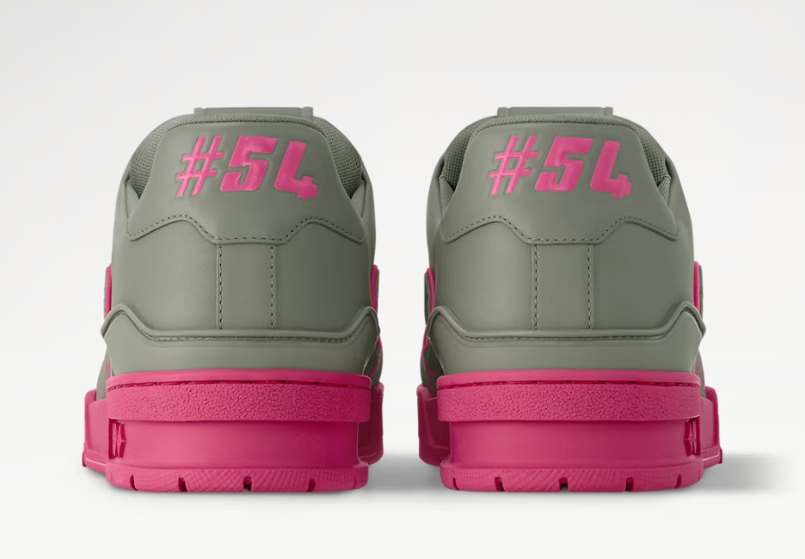 Louis Vuitton - Pink and Grey Trainer Sneaker