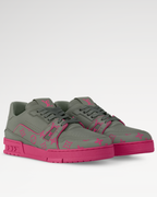 Louis Vuitton - Pink and Grey Trainer Sneaker