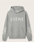 Loewe - Grey Anagram Embroidered Hoodie