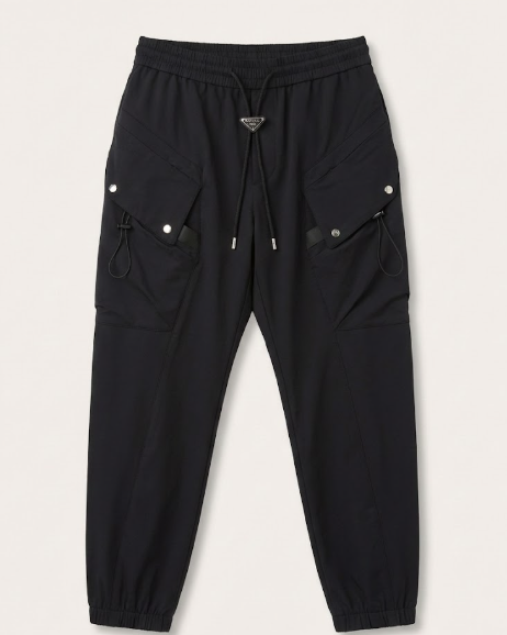 Prada - Black Cargo Joggers