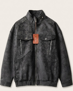 Loro Piana - Suede Utility Bomber Jacket - Charcoal Grey