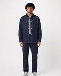 Dior Men's Dark Indigo Denim Coordinated Set: Overshirt & Straight-Leg Jeans