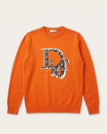 Dior - Orange Fine Knit Crewneck Sweater