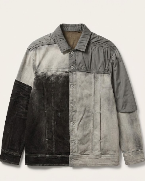 Rick Owens - Tonal Contrast Panel Jacket