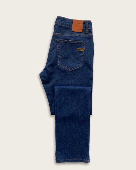 Zegna Men's Dark Wash Denim Jeans