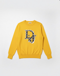 Dior - Yellow Crewneck Sweater with Oblique 'D' Logo