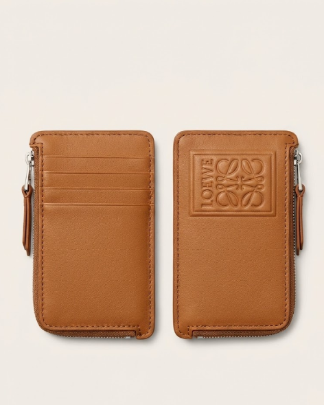 Loewe - Leather Brown Cardholder