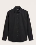 Zegna - Men's Classic Black Cotton Button-Up Shirt