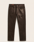 Hermès - Dark Brown Coated Denim Jeans