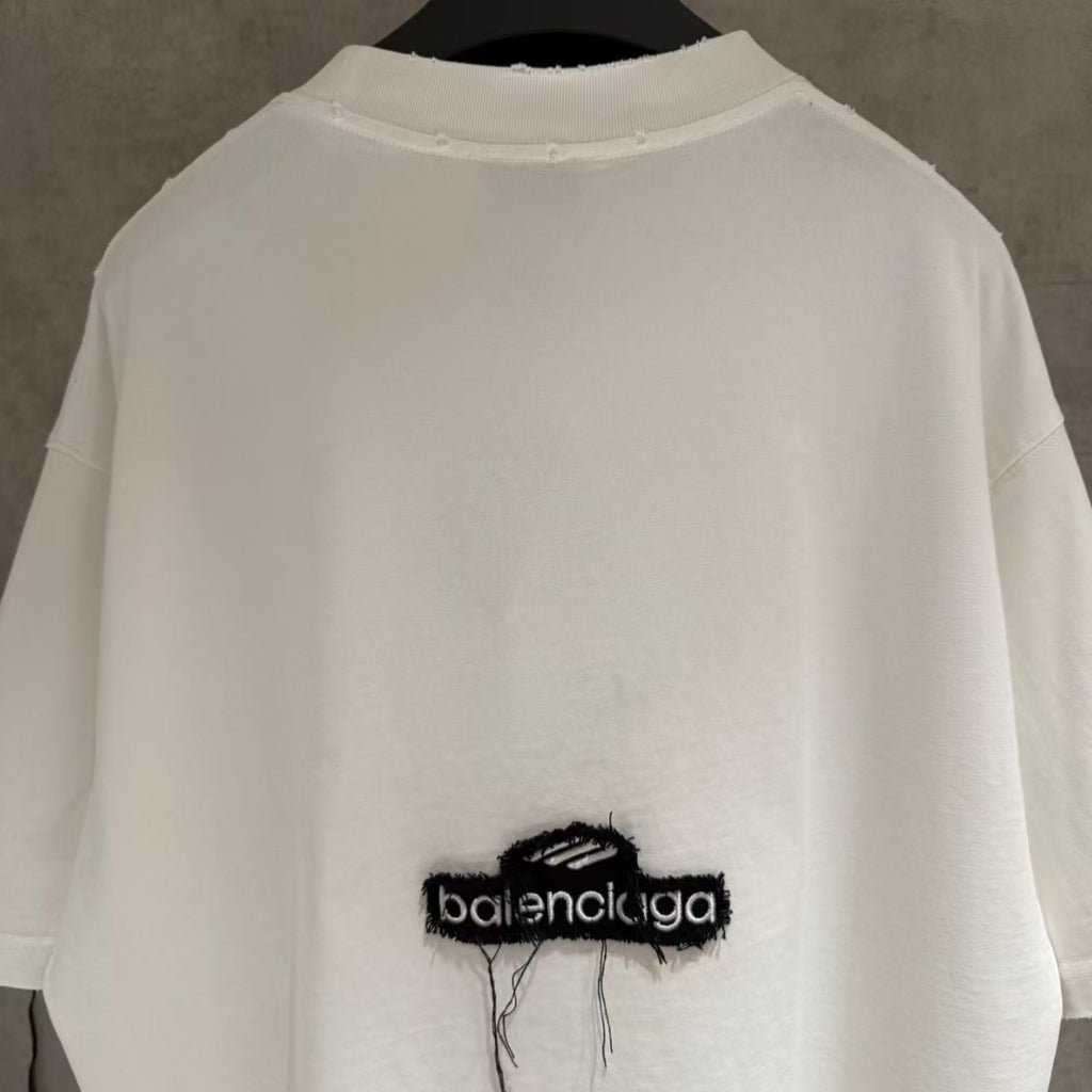 Balenciaga - White Patch T-Shirt image 4