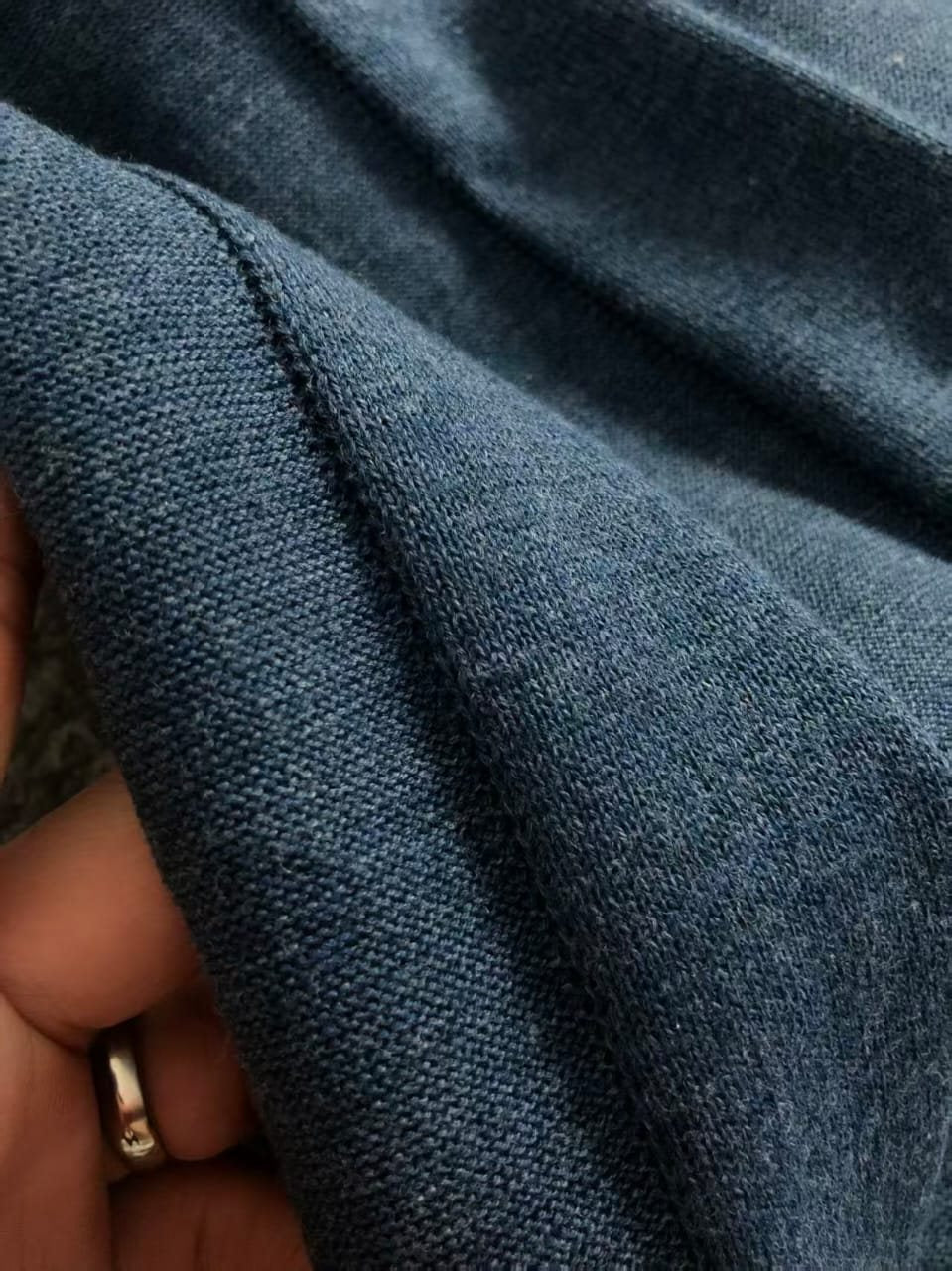 Brunello Cucinelli - Ribbed Knit Polo T-Shirt in Teal Blue image 6