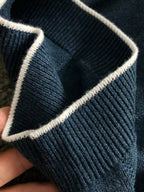 Brunello Cucinelli - Ribbed Knit Polo T-Shirt in Teal Blue image 10