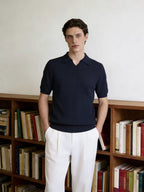 Brunello Cucinelli - Ribbed Knit Open-Neck Polo T-Shirt image 5