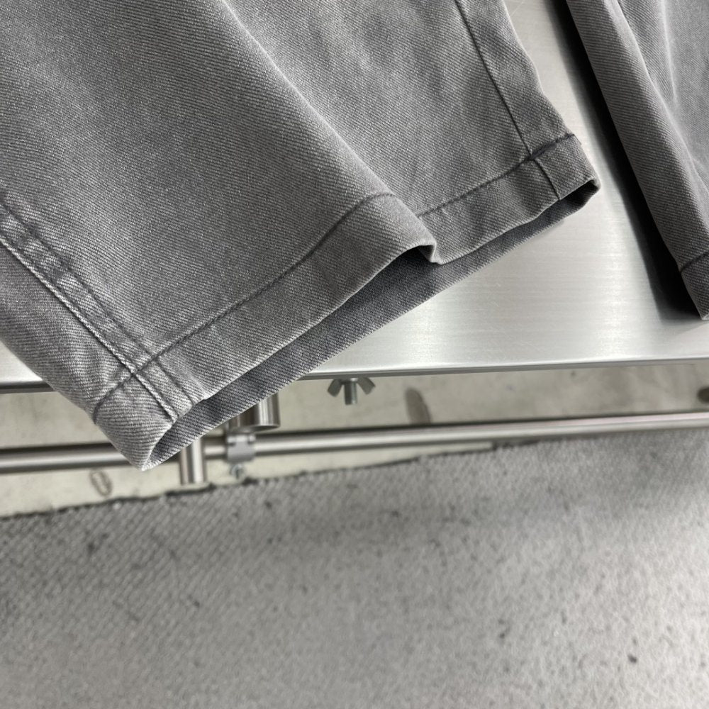 Balenciaga - Wide-Leg Utility Trousers in Washed Grey image 7