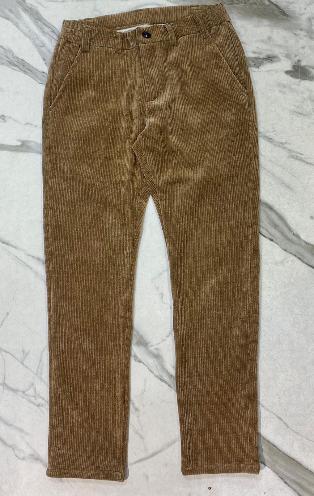 Camel Fine-Wale Corduroy Trouser