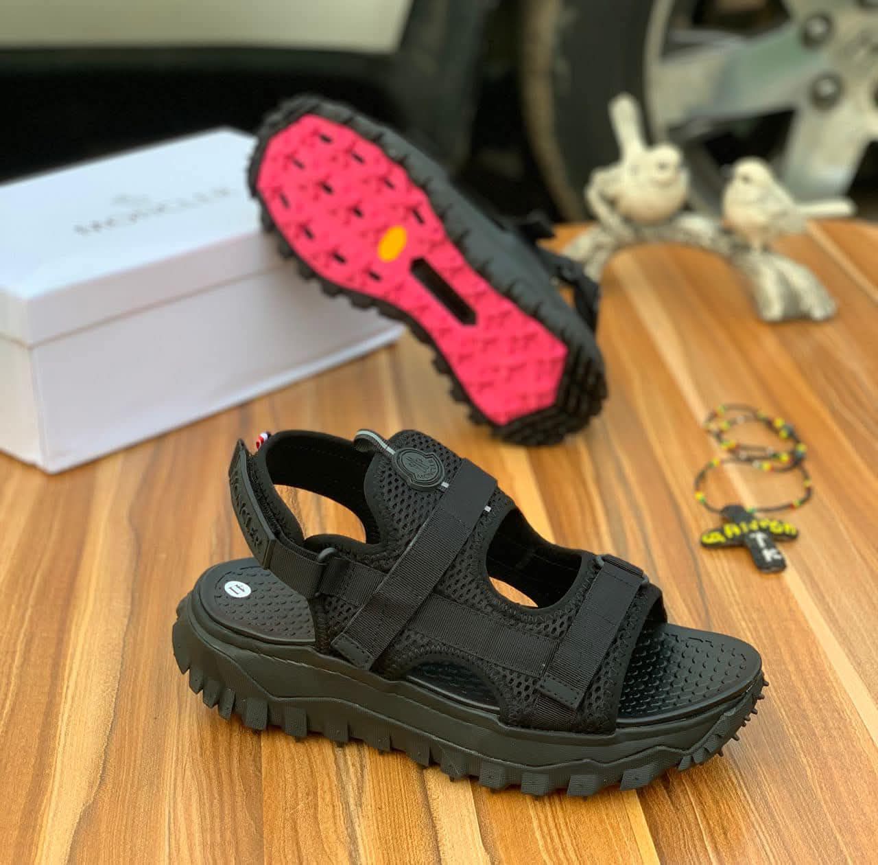 Black Strap Sandals