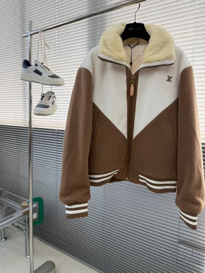 Louis Vuitton Sherpa Fleece Bomber Jacket