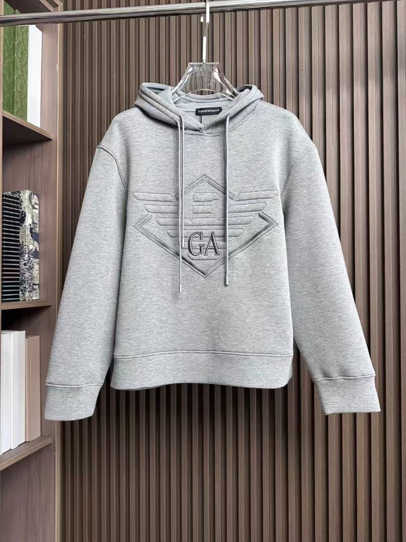 Giorgio Armani Men's Grey Hoodie