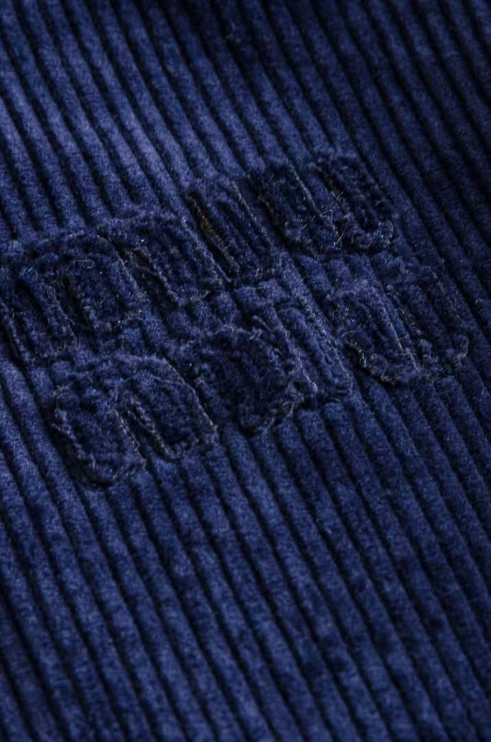 Miu Miu Dark Blue Corduroy Zip-Up Jacket