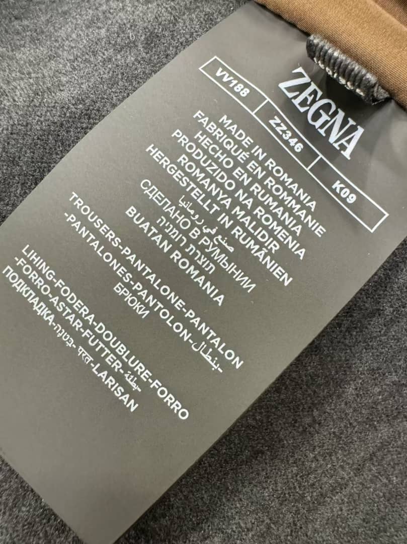 Zegna Men's Dark Blue Technical Fabric Hooded Zip-Up Jacket