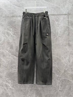 Balenciaga Grey Washed Panelled Cargo Trousers