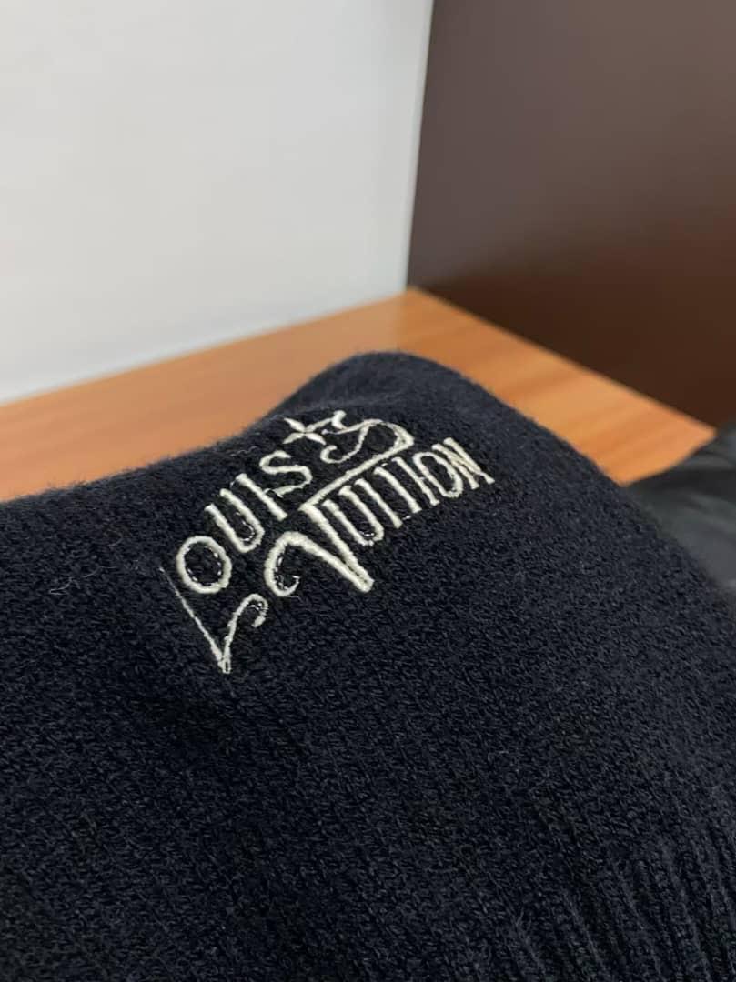 Louis Vuitton Signature Scarf-Detail Knit Sweater