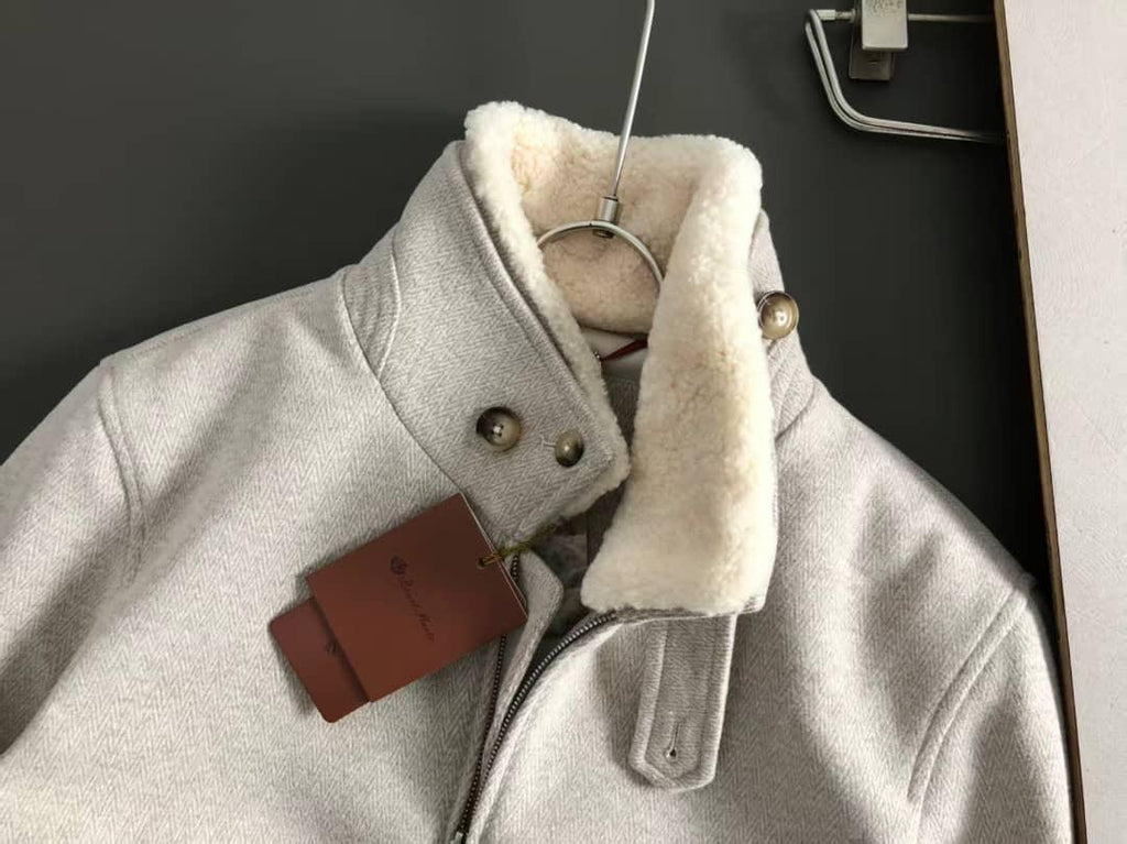 Men's Herringbone Wool-Blend Jacket