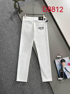 DIOR Slim-Fit White Denim Jeans