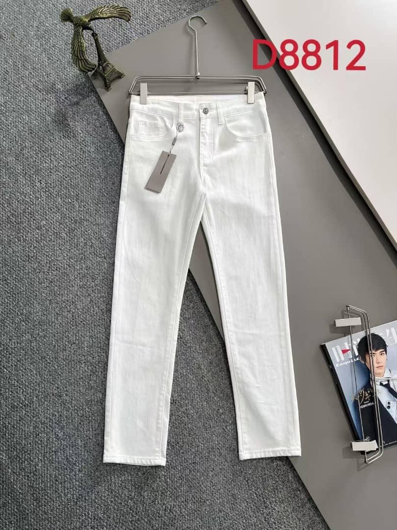 DIOR Slim-Fit White Denim Jeans