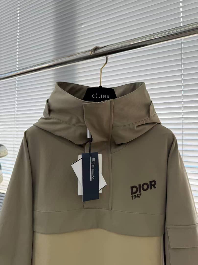 DIOR 1947 Color-Block Hooded Puffer Jacket
