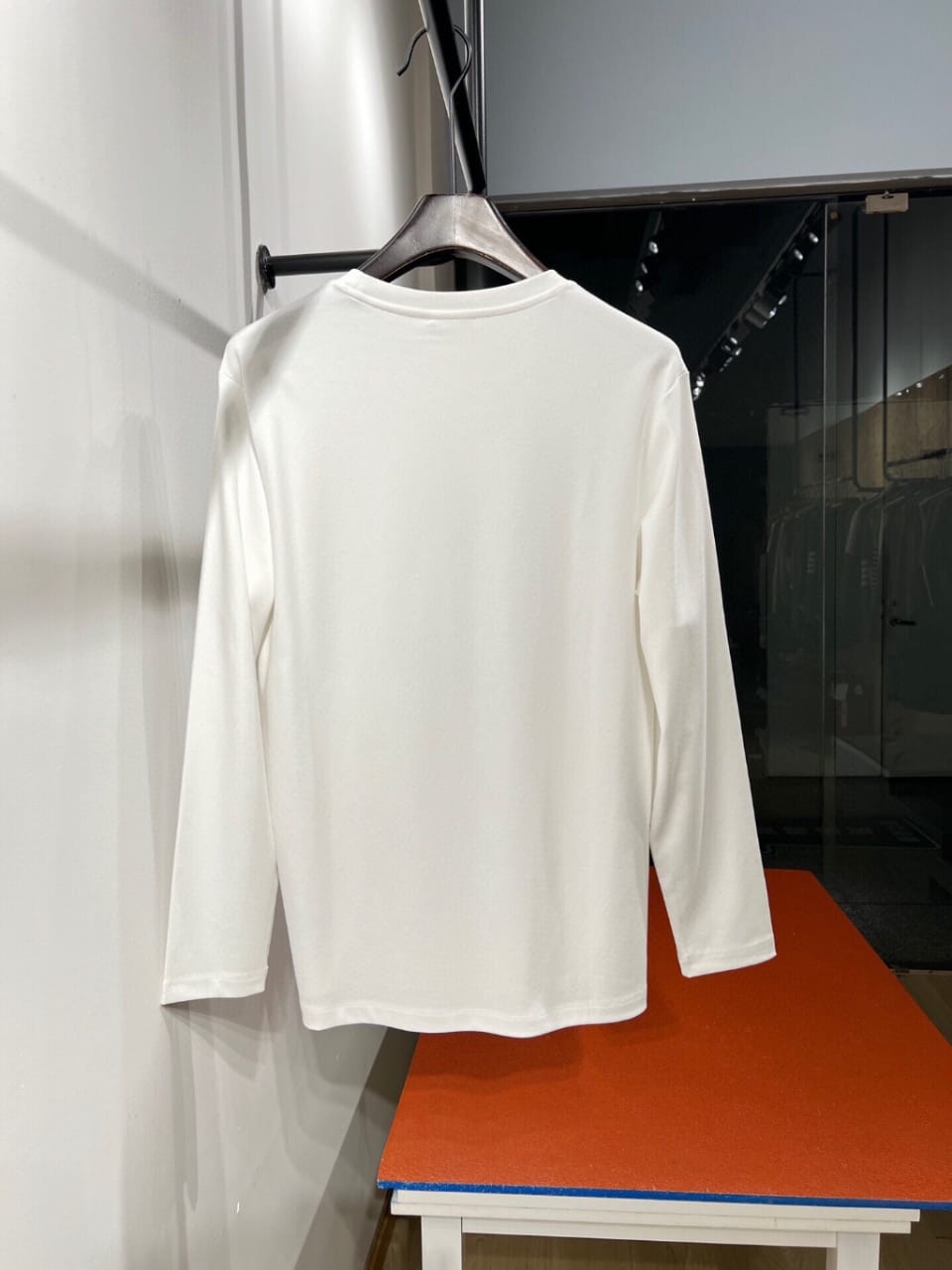 Dior x Stone Island Compass Logo White Long-Sleeve T-Shirt