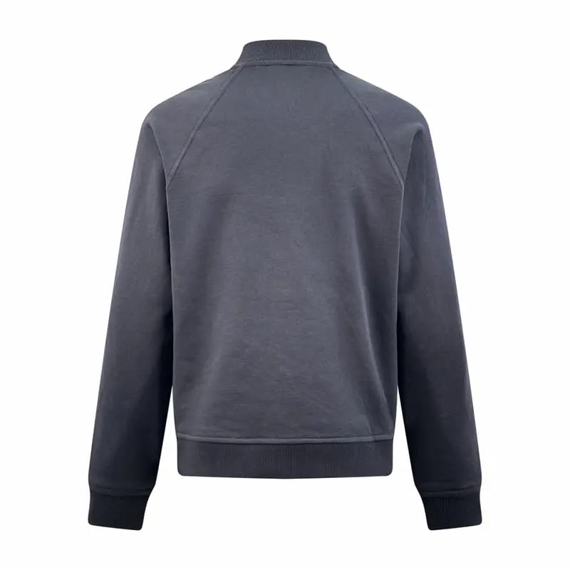 Hermes Men's Dark Grey Cotton Blend Bomber Jacket