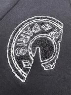 Hermes Men's Dark Grey Cotton Blend Bomber Jacket