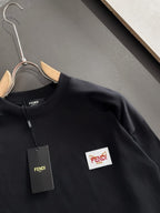 Fendi Men's "FENDI ROMA" Logo Patch Sweatshirt