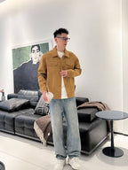 Louis Vuitton Men's Suede Trucker Jacket - Camel