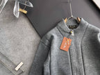 Loro Piana - Grey Fine Knit Half-Zip
