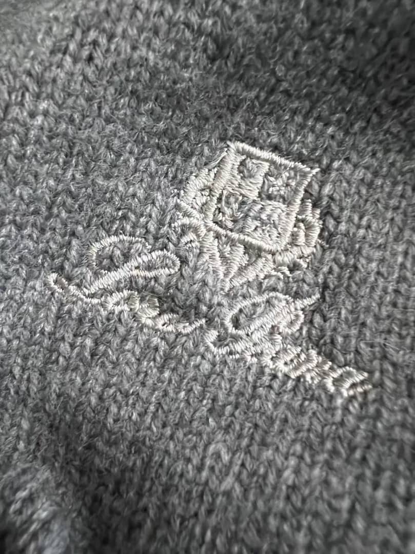Loro Piana - Grey Fine Knit Half-Zip