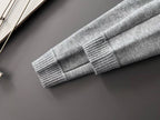 Loro Piana - Grey Fine Knit Half-Zip